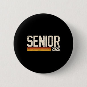 Senior Shirt Cl Of 2026 Vintage Graduation Senior  6 Cm Round Badge