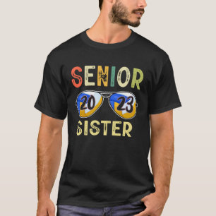Senior Sister 2023 Cool Proud Volleyball Senior Gr T-Shirt
