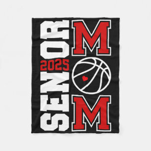 Senior Sketll Mum Cl Of 2025 Player Graduation Gra Fleece Blanket