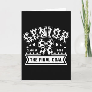Senior Soccer Cl Of 2026 Soccer Coquette Bow Final Card