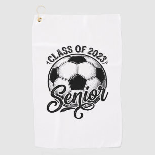 Senior Soccer Class of 2023 Vintage Graduation Shi Golf Towel
