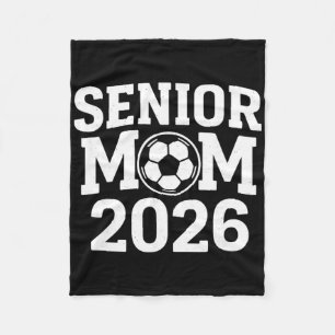 Senior Soccer Mum 2026 Graduation Fleece Blanket