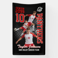 Senior Soccer Player Custom Photo Collage Sports