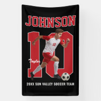 Senior Soccer Player Number Custom Photo Sports
