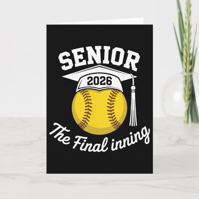 Senior Softll Cl Of 2026 The Final Set Graduate Mo Card (Front)