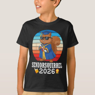 Senior Squirrel 2026 Cl Of Graduation Day With Dip T-Shirt