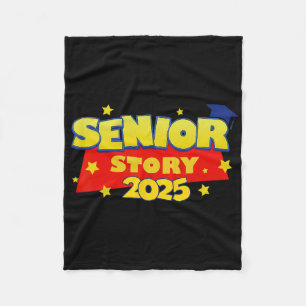 Senior Story 2025 Cl Of 2025 Back To School Fleece Blanket