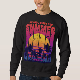Senior Student Schools Out For Summer Vintage Retr Sweatshirt