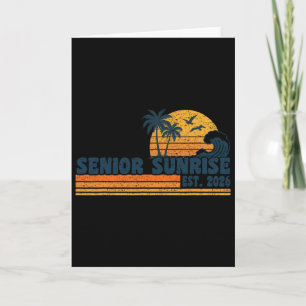 Senior Sunrise 2026 Graduation Cool Retro High Sch Card
