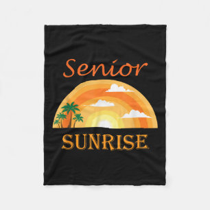Senior Sunrise 2026 Graduation Day Proud Cl Of 26 Fleece Blanket