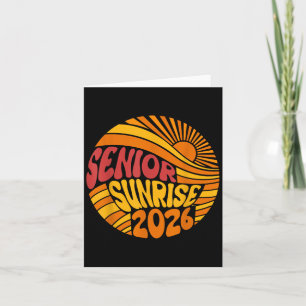 Senior Sunrise 2026 High School 12th Twelfth Grade Card