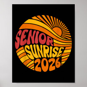 Senior Sunrise 2026 High School 12th Twelfth Grade Poster