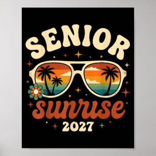 Senior Sunrise 2027 Tropical Sungles Cl Design Poster