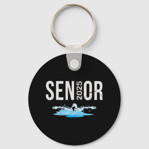 Senior Swim Team Member Cl Of 2025 Swimmer Vintage Key Ring