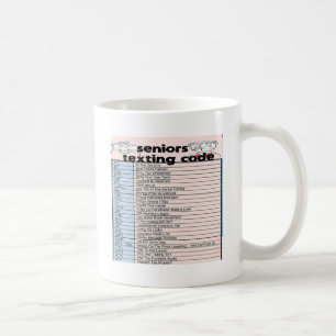 Senior Texting Code Coffee Mug