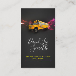 Senior Transportation / Bus driver Business Card