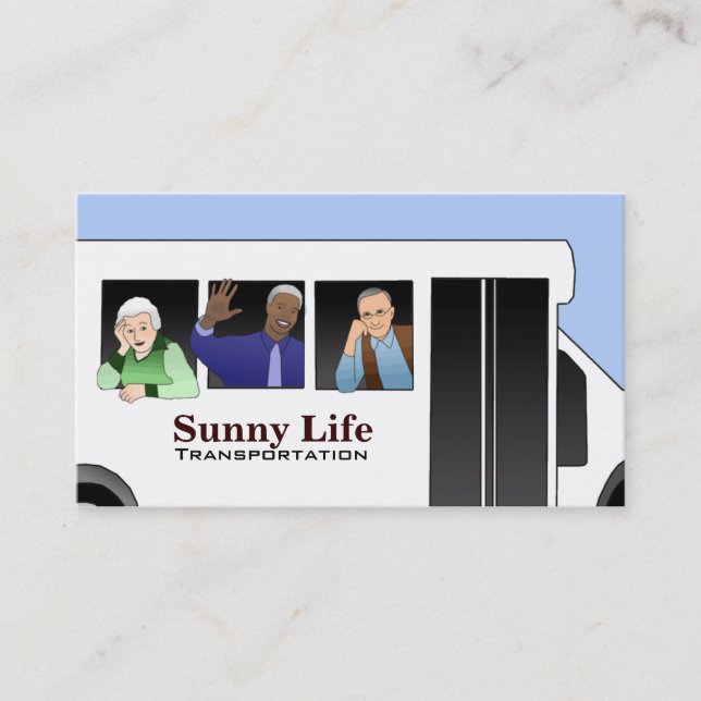 Senior Transportation Business Cards (Front)