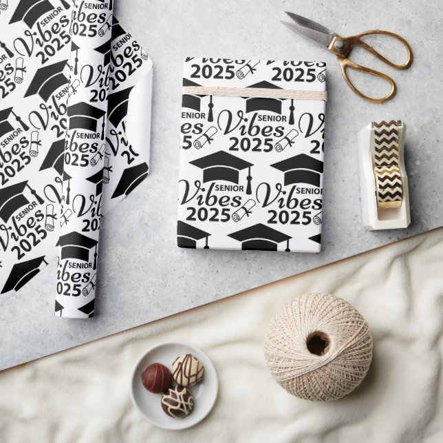 Senior Vibes 2025 Wrapping Paper (Crafts)