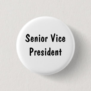 Senior Vice President 3 Cm Round Badge