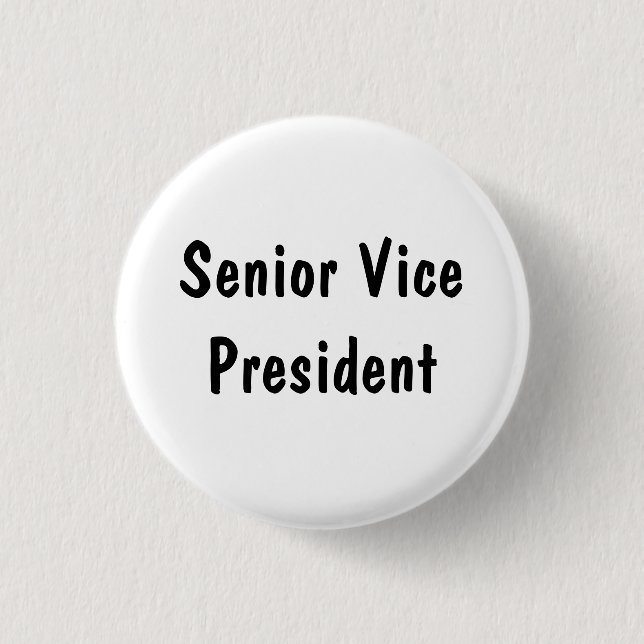 Senior Vice President 3 Cm Round Badge (Front)