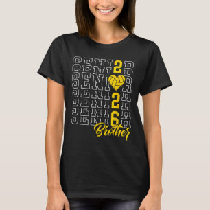 Senior Volleyball Brother Graduation Cl Of 2026 Se T-Shirt