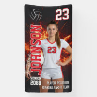 Senior Volleyball Player Sports Photo Vertical
