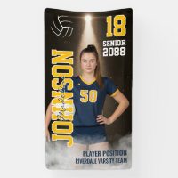Senior Volleyball Team Player Custom Sports Photo