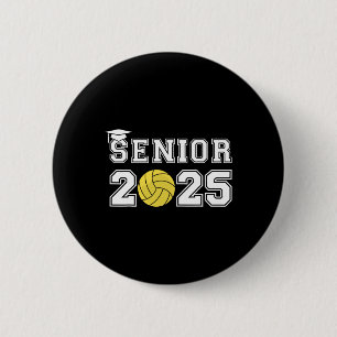 Senior Waterpolo Cl Of 2025 Graduation School Grad 6 Cm Round Badge