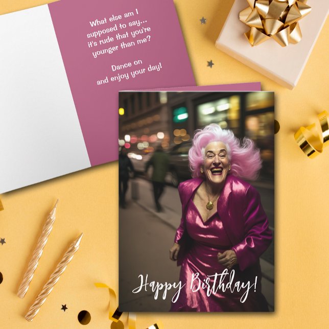 Senior Woman's Birthday Greeting Card (Creator Uploaded)