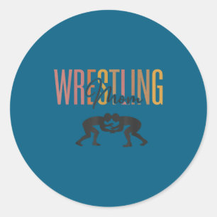 Senior wrestling mom senior mom class of 2026  classic round sticker