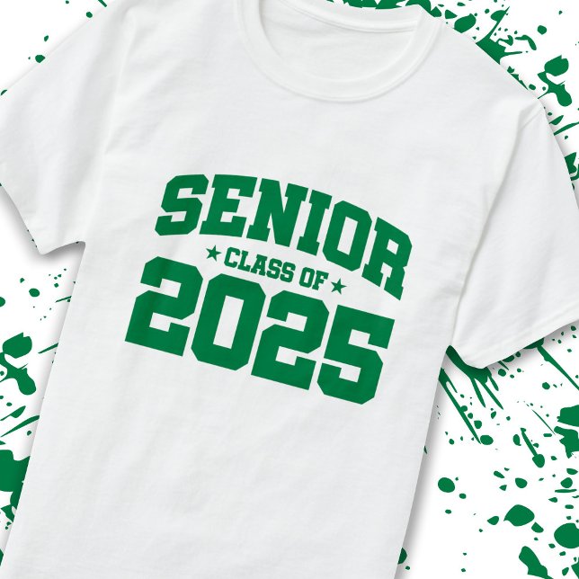 Senior Year 2025 School Graduation - Class of 2025 T-Shirt (Count down to graduation with our classic, commemorative Senior Class of 2025 t-shirt! -Teemixer)