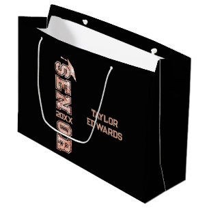Senior Year Grad Photo Graduate Glitter Year Large Gift Bag