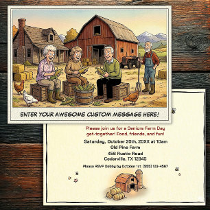 Seniors Day at the Farm Invitation