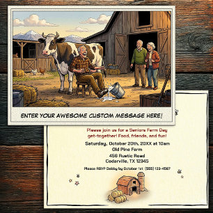 Seniors Day at the Farm Invitation