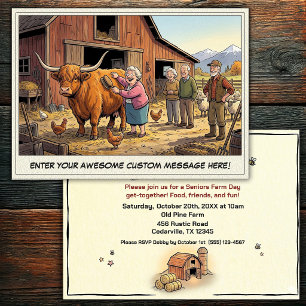 Seniors Day at the Farm Invitation