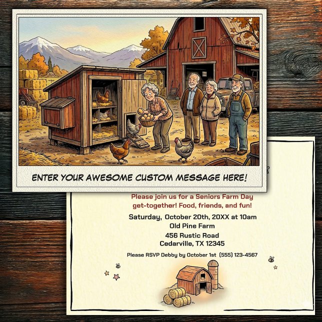 Seniors Day at the Farm Invitation (Creator Uploaded)