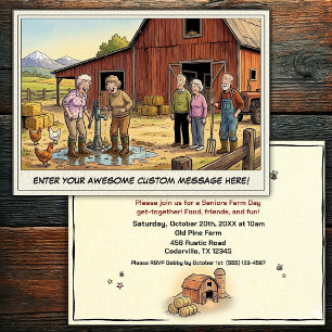 Seniors Day at the Farm Invitation