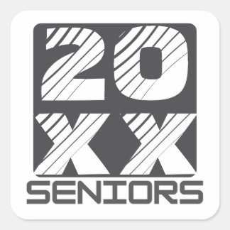 Seniors Graduating Class Square Sticker