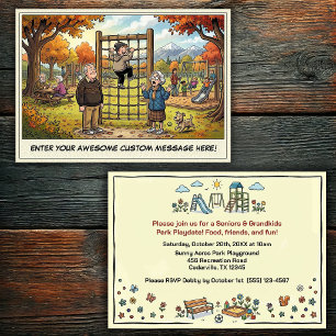Seniors & Grandkids Day at the Playground Invitation