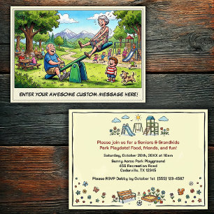 Seniors & Grandkids Day at the Playground Invitation