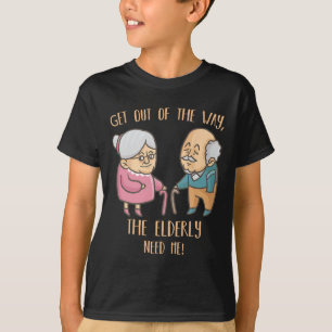 Seniors Home Caregiver Funny Elderly Nurse Care Nu T-Shirt