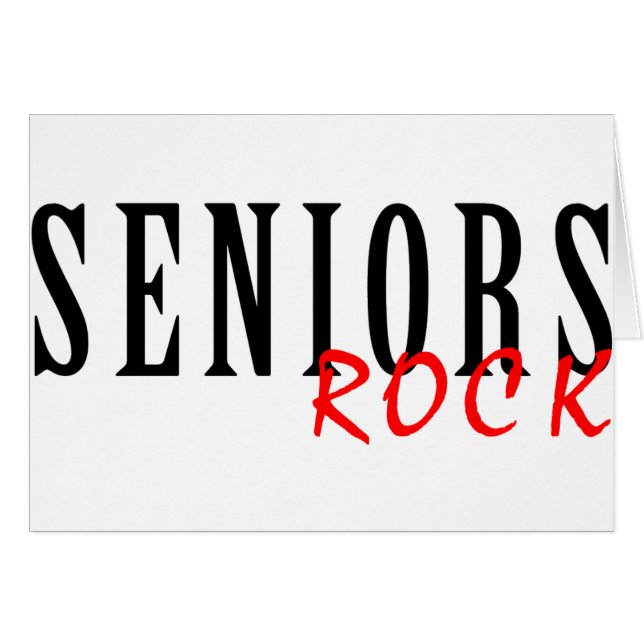 Seniors Rock (Front Horizontal)