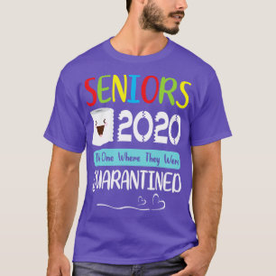 Seniors Toilet Paper Face 2020 The One Where They  T-Shirt