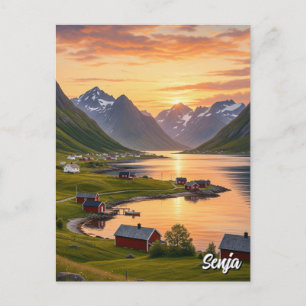 Senja Norway Travel Postcard