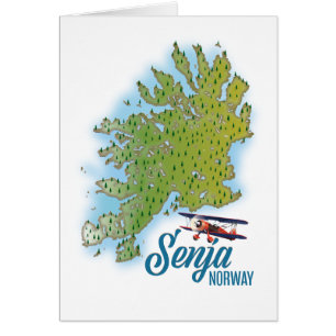 Senja Noway island map