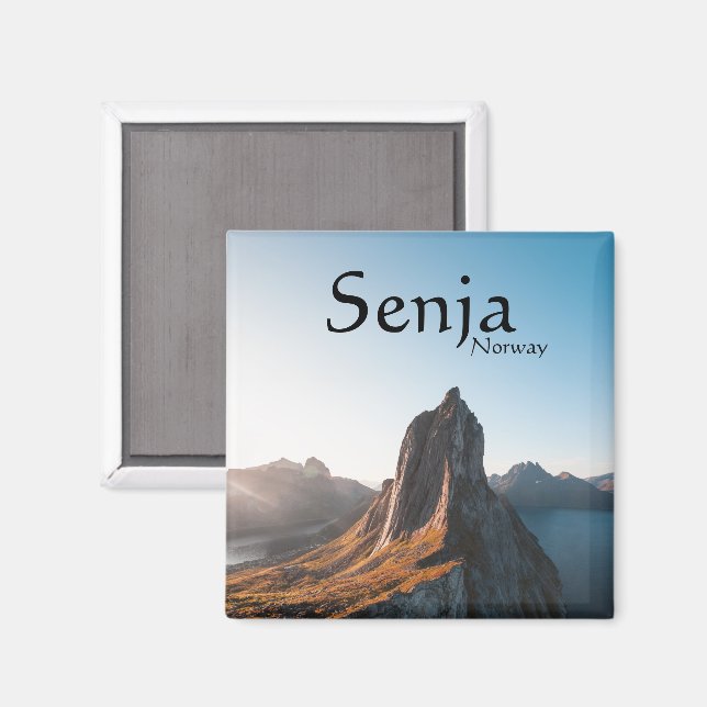 Senja Souvenir Magnet (Front/Back)