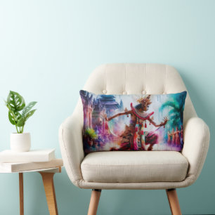 Senja Tari: Twilight Dance in Bali Lumbar Cushion
