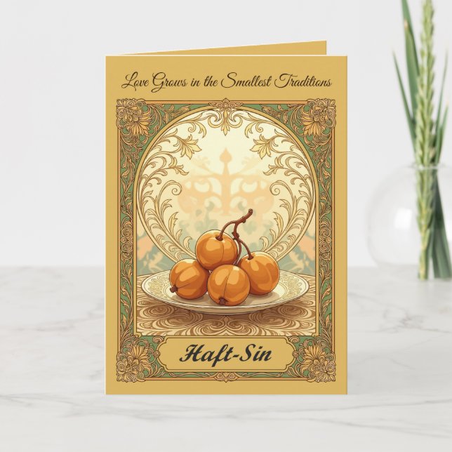 Senjed Symbol of Love and Affection Card (Front)