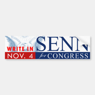 SENN for CONGRESS: Bumpersticker Bumper Sticker