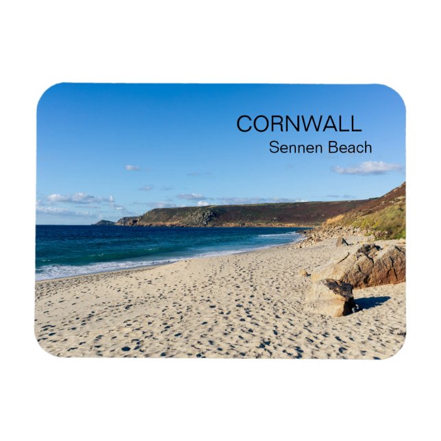 Sennen Beach Cornwall England  Magnet (Horizontal)